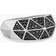 David Yurman Torqued Faceted Signet Ring - Silver/Diamonds