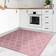 Tapis En Vinyle Motif Géométrique Étoiles Hexagonales Rosa cm