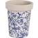 Esschert Design Long Tom Round Pot Planter Blue/White ∅12.4cm