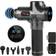 DYZI Dyzi handheld massage gun, deep tissue muscle body massager 6 heads black