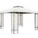 Deuba Metal Gazebo Lorca Cream 3 x 3 m