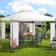 Deuba Metal Gazebo Lorca Cream 3 x 3 m