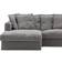 Decotique Betræk Til Le Grand Air 3-personers Sofa Divan Venstre t - Grå Sofabetræk Grå