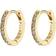 Pilgrim Ebna Small Hoops Earrings - Gold/Transparent