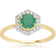 Gemondo Engagement Ring - Gold/Green/Diamonds