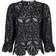 Neo Noir Adela Embroidery Blouse - Black