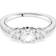 Swarovski Attract Trilogy Ring - Silver/Transparent