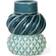 Dottir Samsurium Petrol & Peacock Värmeljuslykta 12.4cm 2st