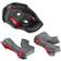 O'Neal 5 Series Lining Cheek Pads - Grey/Black/Red