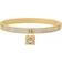 Michael Kors Pavé Lock Charm Bangle - Gold/Transparent