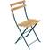 Fermob Bistro Natural Chair Acapulco Blue Metal Træ