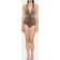 Dolce & Gabbana ONE-PIECE SWIMSUIT WITH PLUNGING NECKLINE AND LEOPARD PRINT