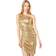 Norma Kamali Diana Mini Dress - Metallic Gold