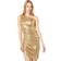 Norma Kamali Vestido Diana - Metallic Gold