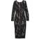 Dress The Population Emery Långärmad Stretch Paljett - Svart