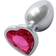 Ouch! Heart Gem Metal Butt Plug Small