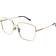 Gucci GG1414O Asian Fit 001 Women’s Gold Size Free Lenses HSA/FSA Insurance Blue Light Block Available