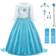 Uraqt Snow Queen Princess Costumes with Elsa Dress Up Accessories