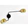 La Redoute Elori Black Wall light ∅ 15cm