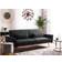 Beliani Eina Black Sofa 210cm 3-Sitzer
