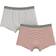 Petit Bateau Melange Boxer Shorts 2-pack - Grey/Red