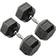 York Commercial Rubber Hex Dumbbells 20kg