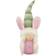 Northlight Gnome Girl with Bunny Ears Green/Pink Easter Decoration 13"