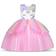 Uraqt Princess Unicorn Dress with Necklace & Headband Light Pink