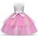 Uraqt Princess Unicorn Dress with Necklace & Headband Light Pink