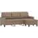 vidaXL 3-Seat Cappuccino Soffa 198cm 3-sits