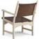 Swedese Caryngo White Pigmented Oak-Leather Red Brown Fåtölj 77cm