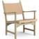 Swedese Caryngo Natural Lacquered Oak/Leather Fåtölj 77cm