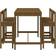 vidaXL 5 Garden Honey Pine Outdoor Bar Set, Table incl. 4 Chairs