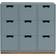 Asplund Snow B3 Bureau Nordic Blue Byrå 90x84cm