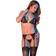 Magic Silk Peek-a-Boo Bra Set Black
