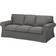 IKEA Ektorp Hakebo Dark Grey Soffa 218cm 3-sits