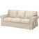 Ikea EKTORP Kilanda Light Beige Soffa 218cm 3-sits