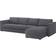 Ikea VIMLE Gunnared Medium Grey Sofa 322cm 4-Sitzer