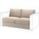 IKEA VIMLE Sektion Hillared Beige Sofa 141cm 2 personers