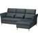 IKEA Fammarp Black/Grey Sofa 274cm 3-Sitzer