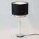 Holländer Mattia Black/Silver Bordslampa 44cm