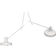 Grupa Products Arigato Double White Pendant Lamp 70cm