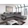 Furniture 786 Dino Black/Grey Sofa 235cm