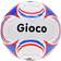 Gioco Gioco Football White/Blue/Red