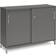 Ergoff DNA Anthracite/Alu Grey Förvaringsskåp 120x89cm