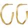 Maanesten Echo Midi Earrings - Gold/Transparent
