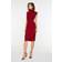 Trendyol Collection Woman Midi Bodycone Slim Fit Woven Dresses - Burgundy
