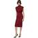 Trendyol Collection Woman Midi Bodycone Slim Fit Woven Dresses - Burgundy