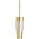 Ebb & Flow A-spire Brushed Brass/Clear Pendant Lamp ∅ 14cm
