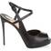 Christian Louboutin Jenlove Alta 120 Leather Peep-Toe Pumps - Black